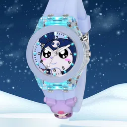 SWADESI STUFF Unisex Kids Dial & Straps Analogue Multi Function Watch MULTI LIGHT ALIEN TEDDY image 1