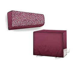 The Furnishing Tree Split AC Cover Set of Indoor and Outdoor Unit Used for 1.5 Ton VOLTAS 183 DZR P-image-59