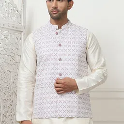 Anouk Woven Design Nehru Jacket image 3
