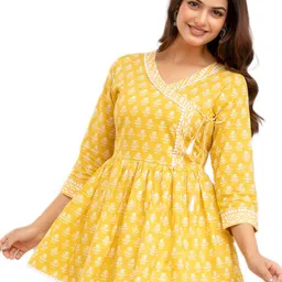 DMP FASHION Women Paisley Printed Sequinned Anarkali Kurta-picture-26