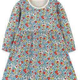 LULU & SKY Girls Floral Printed Cotton Dress-picture-1