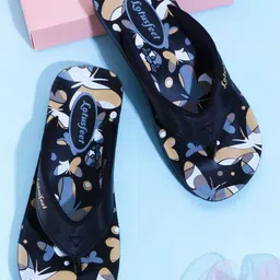 Lotusfeet Women Printed T-Strap Flats with Bows-image-75