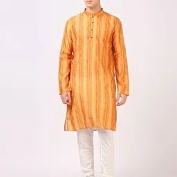 BELLAZO Men Printed Thread Work Kurta-image-14