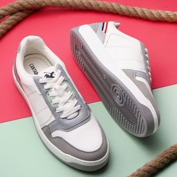 Cantabil Men Colourblocked PU Sneakers-picture-35