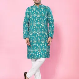 THE FAB FACTORY Men Printed Kurta-12