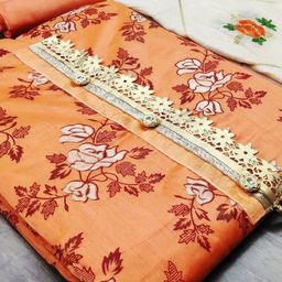 SAINOOR Embroidered Semi-Stitched Dress Material-image-15