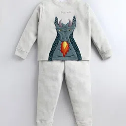 Cherry Crumble Kids Graphic Printed Night suit-image-54