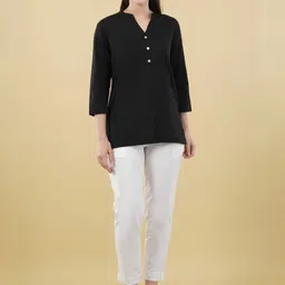 SKYTICK Mandarin Collar Cotton Shirt Style Top-picture-10