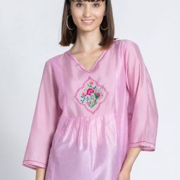 SHAYE Embroidered Ethnic Top-image-70