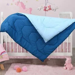 Doristyle Blue 250 GSM Solid Microfiber Single Bed Baby Blanket-picture-34