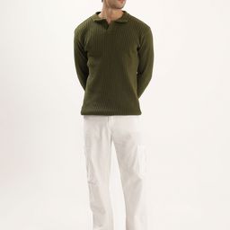 Kveto style redefined Men Ribbed Mock Collar Pullover-image-51