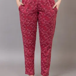 PROBASIC Printed Cotton Lounge Pants-image-43