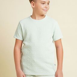 Jack & Jones Junior Boys Typography Printed Pockets T-shirt-image-97