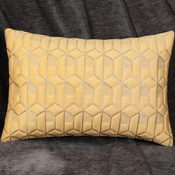 Yellow Color Rectangular Velvet Cushion Cover, Set of 1-picture-5