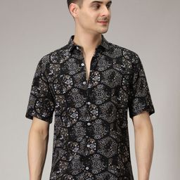Banana Club Men Classic Floral Opaque Printed Casual Shirt-picture-0