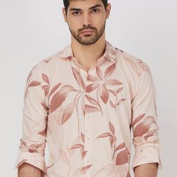 Mufti Men Spread Collar Cotton Slim Fit Casual Shirt-picture-3
