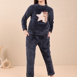 Sweet Dreams Girls Printed Round Neck Night Suit-picture-25