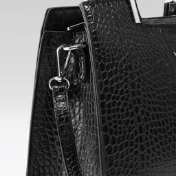 Van Heusen Croc Effect Structured Handheld Bag with Detachable Sling Strap image 3