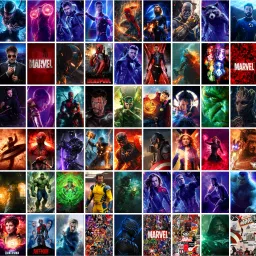 Pack of 54 Marvel Superheroes Aesthetic Wall Collage kit Posters | Avengers's Posters for Wall Decoration | Wall Art For Bedroom, Office, Living room, Dorm room Fine Art Print-picture-13