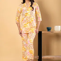Readiprint Printed Mandarin Collar Tunic With palazzos Co-Ords-image-82
