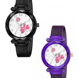 Gopal Shopcart Unisex Pack Of 2 Bracelet Style Straps Analogue Watch GR_379 Black 315-picture-28