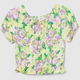 max Floral Print Cotton Top-image-65
