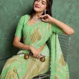 TASRIKA Leheriya Print Beads and Stones Saree-picture-22
