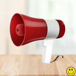 Handheld Megaphone with Siren, Microphone & Rechargeable for Outdoor EventsA385 Megaphone Portable Megaphone Siren Loudspeaker Function &Long Battery BackupA385 Outdoor PA System-13