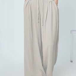 SZN Women High-Rise Pleated Trousers-image-96