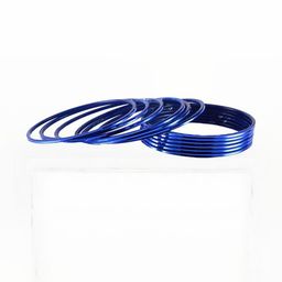 Vidhya Kangan Blue Brass Bangles-image-37