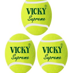 Vicky Sports Set Of 3 Supreme Heavy Cricket Ball-image-0