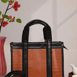 Bagsy Malone Animal Textured PU Structured Tote Bag-16