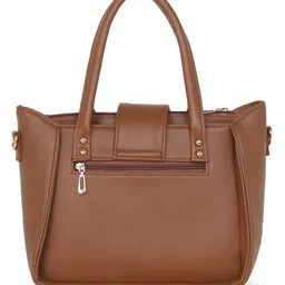 Stamp PU Structured Handheld Bag with Tasselled image 2
