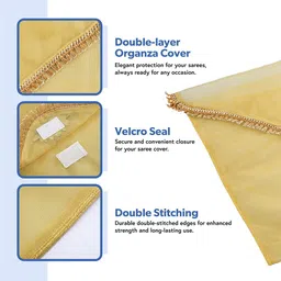 Kuber Industries Gold-Toned Set of 1 Regular Multi-Utility Organisers image 3