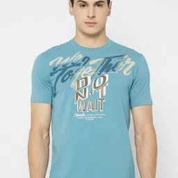 Duke Men Typography Printed Round Neck Cotton Slim Fit T-shirt-image-70
