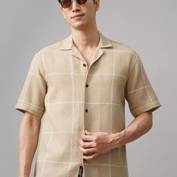 PAUL STREET Men Relaxed Opaque Checked Casual Shirt-image-33