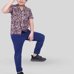 MOSHI Boys Classic Opaque Printed Casual Shirt-image-6