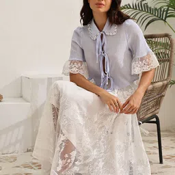 StyleCast Women Self-Design Flared Maxi Skirt-70