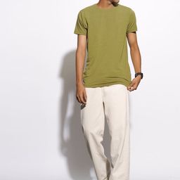 FREAKINS Men Cream-Coloured Straight Fit High-Rise Pure Cotton Jeans-image-97