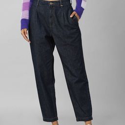ONLY Women Navy Blue Relaxed Fit High-Rise Jeans-image-45