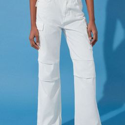 Trendyol Women Mid Rise Clean Look Pure Cotton Cargo Jeans-image-38