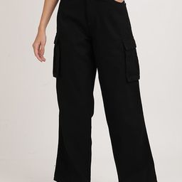 Bene Kleed Women Relaxed Fit High-Rise Clean Look Pure Cotton Cargo Jeans-picture-18
