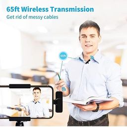 generic JB Supar K8 Wireless Microphone for Vlogging, Video Recording, Online Classes, Noise Cancellation, Type-C Android & iPhone, Plug/Play and Play/No Bluetooth image 3