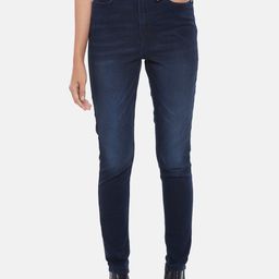 SF JEANS by Pantaloons Women Blue Skinny Fit High-Rise Light Fade Jeans-picture-48