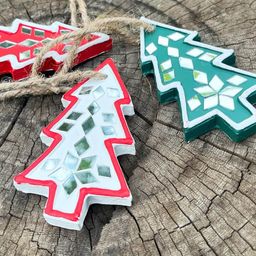 Peepul Tree 3 Pieces Lippan Christmas Tree Ornaments-image-61
