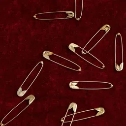 AccessHer Set of 12 Gold Toned Saree Pins-10