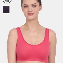Amour Secret Coral & Navy Blue Bra Pack of 2-image-99