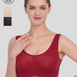 Amour Secret Maroon & Navy Blue Bra-image-86