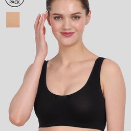 Amour Secret Black & Beige Pack Of 2 Everyday Bra-image-40