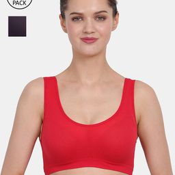 Amour Secret Navy Blue & Red Bra-image-59